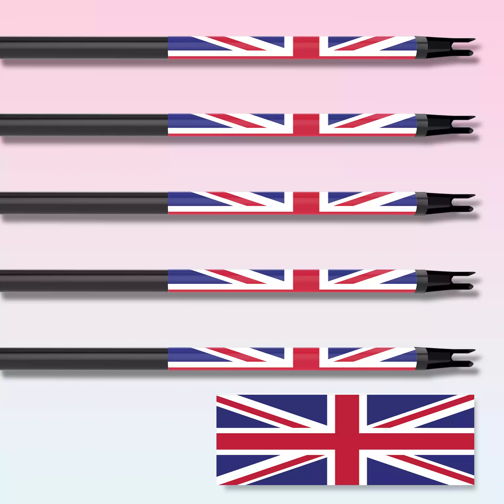 British flag arrow wrap