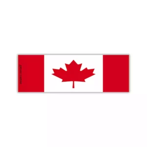 Canadian Flag Arrow Wrap with Archery Customs logo