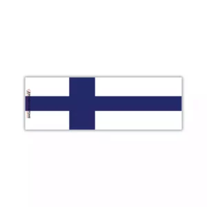 Finnish Flag Arrow Wrap with Archery Customs logo