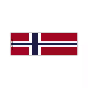 Norwegian Flag Arrow Wrap with Archery Customs logo