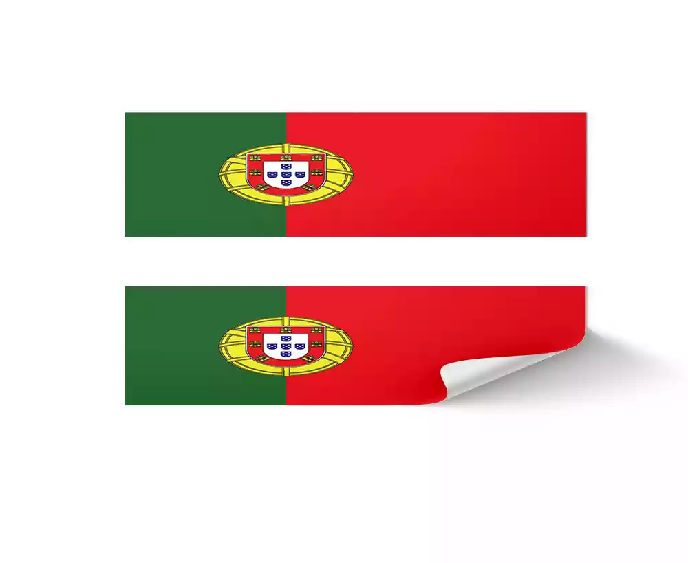 Portuguese Flag Arrow Wrap with Archery Customs logo