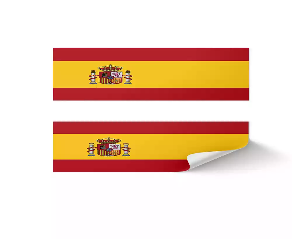Spanish Flag Arrow Wrap with Archery Customs logo