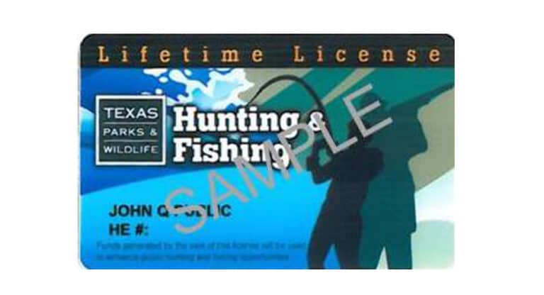 Texas hunting license sample